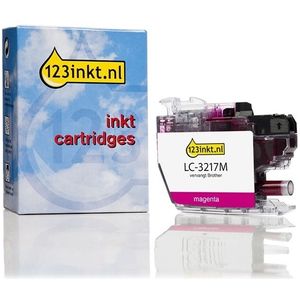 123inkt huismerk vervangt Brother LC-3217M inktcartridge magenta