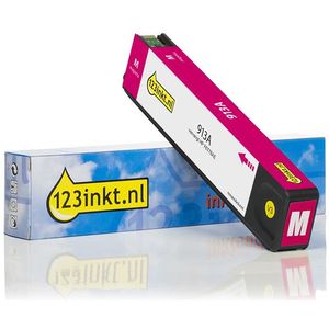 123inkt huismerk vervangt HP 913A (F6T78AE) inktcartridge magenta