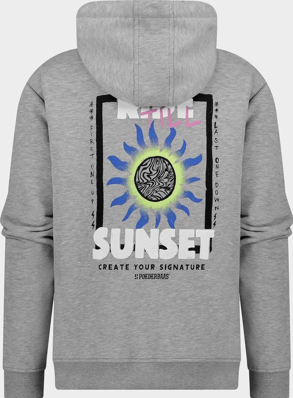 Poederbaas - Arty Hoody - Hoodie - Grey - 85% Katoen, 15% Polyester