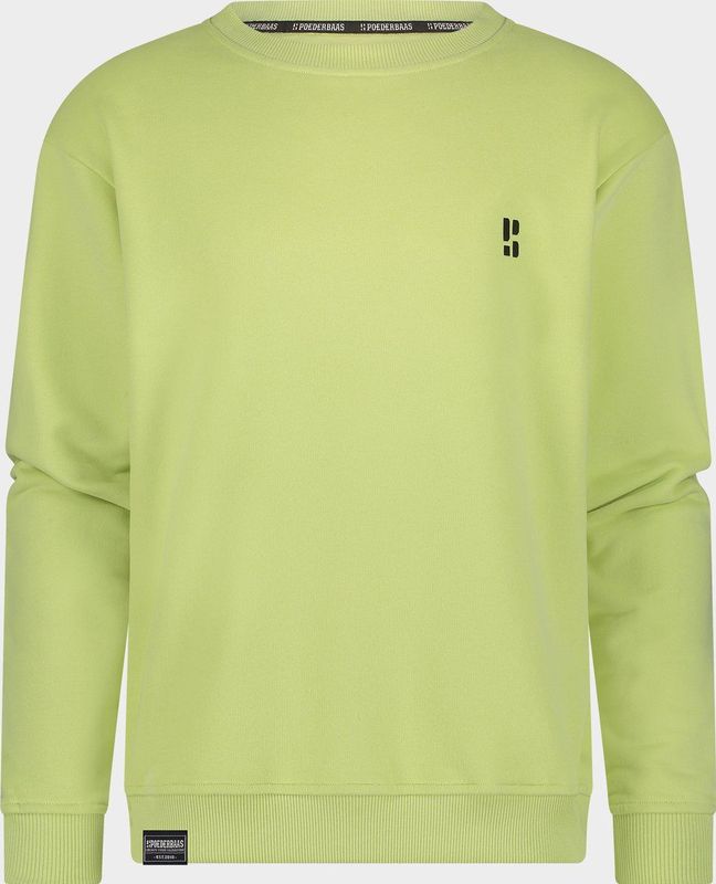 Poederbaas - Arty Sweater - Matcha Green - 85% Katoen 15% Polyester