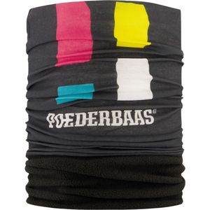 Poederbaas nekwarmer One Size - grote logo print, nekwarmer met fleece aan binnenzijde