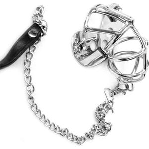 Kuisheidskooi - Chastity Cage met Hondenriem