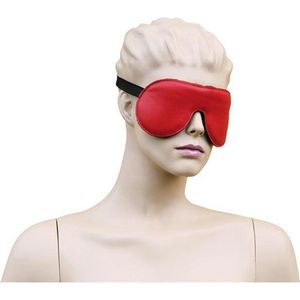 Leren Gevoerde Blinddoek - rood