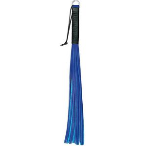 Kiotos Leather Zweep Handy Whip - blauw
