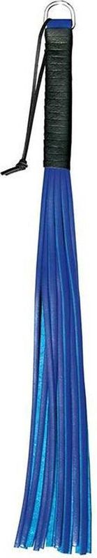 Kiotos Leather Zweep Handy Whip - blauw