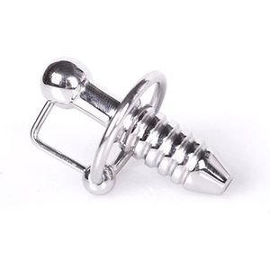 Kiotos - Torpedo Penis Plug RVS met ribbels √ò 28 mm