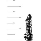 Dinoo - Dildo - Rhabdodon - 23 x 5,8 cm - Zwart