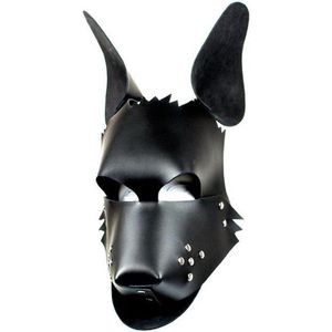 Leren Hondenkop Masker