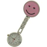 Treasure Trove® Verpleegster Horloge Happy Lichtroze - Zusterhorloge - Dames - 25mm