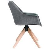 Feel Furniture - Bruce stoel - Grijs & Groen