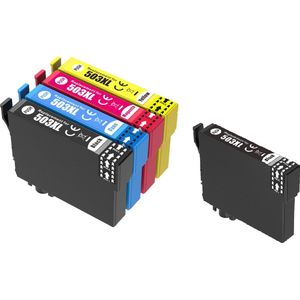 Ipexnl multipack 503xl + zwart inktcartridges geschikt voor Epson Expression Home XP5200, XP5205, WorkForce WF2960DWF, WF2965DWF