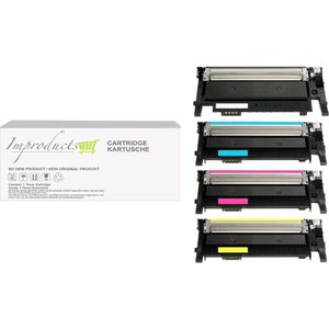 Improducts huismerk Set 4x toner voor HP 117A W2070A - W2073A voor HP Color Laser 150 150a 150nw MFP 178 178nw 178nwg 179 179fnw 179fwg