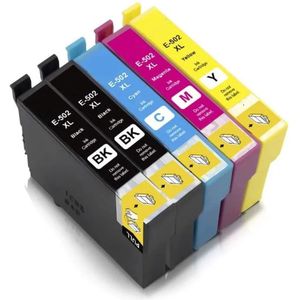 IPEXNL geschikt voor Epson inktcartridges voor Epson 502XL, Epson 502 XL, Epson 502 multipack van 5 kleuren geschikt voor o.a. printers Epson Expression Home XP-5100 , XP-5105, Epson WorkForce WF-2860 DWF , WF-2865 DWF