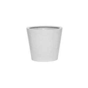 Plantenbak Bucket - Glanzend wit Ø40 x (H)35 cm | Ø40 x (H)35 cm