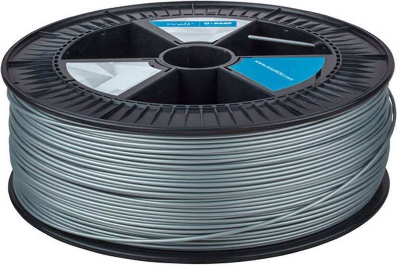 BASF - PLA Filament - Metallic Zilver - 2,85 mm - Milieuvriendelijk