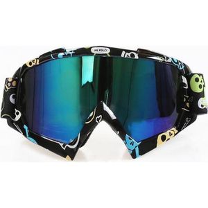 Skibril stoere luxe lens blauw evo frame zwart N type 1 - ☀/☁