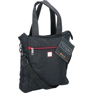 Titan Umhängetasche mit Reißverschluss - Tote Bag - 33,5 x 6,5 x 33,5 CM - Hauptfach und Frontfach mit Reißverschluss - Ideal für Arbeit und Reisen -