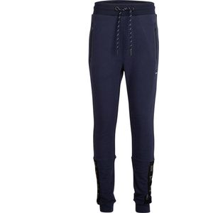 Indian Blue - Joggingbroek - Blauw - Elastische Tailleband - Steekzakken Met Ritssluiting