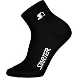 STARTER - 6-Pack Quarter Sokken - Unisex - Zwart - 63% Katoen