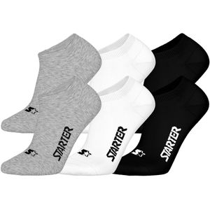 STARTER Sneaker Socks - 6-pack - Grijs/Wit/Zwart - Maat 35/38