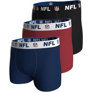 NFL SHIELD Boxers - 3-pack - Navy/Rood/Zwart - Katoen