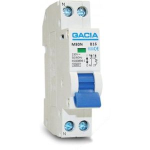 Gacia - M80N Installatieautomaat - 16A C - KAR 2P