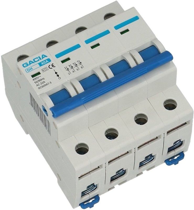 Gacia - Hoofdschakelaar - 63A - 4-polig - Geschikt voor AC systemen