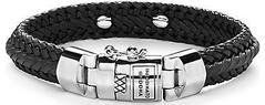 BUDDHA TO BUDDHA - Nurul - Leren Armband - Zwart - 816BL