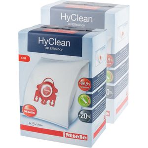 Miele HyClean 3D Efficiency FJM - Stofzuigerzakken - 2 pack - 8 stuks
