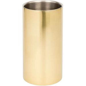 Dubbelwandige RVS Wijnkoeler - Goud - Extra Hoog - Isolerende Champagne- & Wijnkoeler voor Flessen Ø 9–10 cm