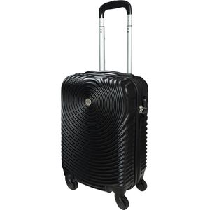 Ceruzo Handbagage Koffer - Trolley - 28L - 51.5 cm - Spinnerwielen 360°- Cijferslot-Zwart-Reiskoffer