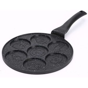 Nonstick Ceramic Coated Frying Pan 27cm for Mini Pancakes | Mini Uthappam | Mini Crepe | Egg Baking | 4 & 7 Shapes | Induction Safe (4 - Fix Nonstick Ceramic Coated Frying Pan 27cm for Mini Pancakes | Mini Uthappam | Mini Crepe | Egg Baking | 4 & 7 Shapes | Induction Safe (4 - Fix