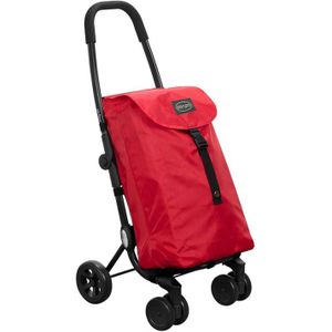Ceruzo by Playmarket - Go Four Boodschappentrolley - 43.5 liter - Rood
