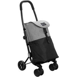 Ceruzo - Go Four Boodschappentrolley - 43.5 liter - Grijs / Zwart - by Playmarket