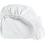 Cinderella Hoeslaken - Geschikt voor Boxspring - Jersey - 80/90x220 of 100x200 cm - tot 25 cm  - Wit