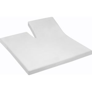 Cinderella Hoeslaken Single Split Topper Jersey /210 Tot 15 matrashoogte Wit
