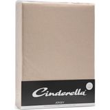 Cinderella - Hoeslaken - Taupe - Jersey - Geschikt voor Matras tot 25 cm