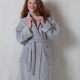 Seahorse - Badstof Badjas - Lichtgrijs