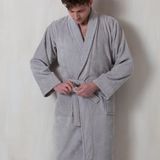 Seahorse - Badstof Badjas - Lichtgrijs