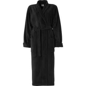 Seahorse - Pure Badjas - Zwart - Velours Badstof