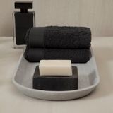 Seahorse - Pure - Badtextielset - Zwart - 100% Katoen - 5-Delig