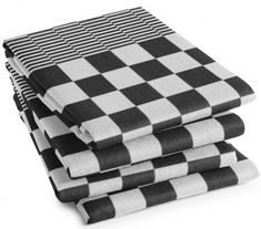 DDDDD - Theedoek - Zwart - Katoen - 6 Stuks