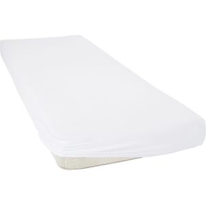 Cinderella Molton Hoeslaken - Katoen en Polyester - 160x200 cm - tot 25 cm  - Wit