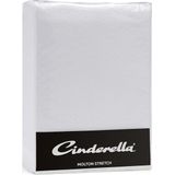 Cinderella Molton Cinderella Hoeslaken 1 Persoons Polyester Splittopper Tot 15 hoog Wit
