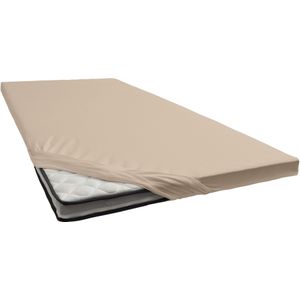 Topper Hoeslaken Cinderella Taupe (Jersey)-140 x 200/210 cm
