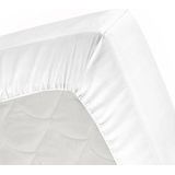 Topper Spannbettlaken Cinderella Weiß (Baumwolle)-160 x 210 cm