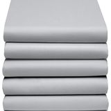 Single Split Topper Spannbettlaken Cinderella Hellgrau (Baumwolle)-180 x 200 cm