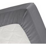 Topper Spannbettlaken Cinderella Anthrazit (Baumwolle)-90 x 200 cm