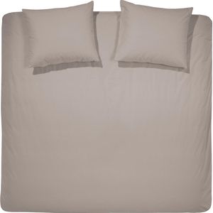 Cinderella Weekend Dekbedovertrek 2 persoons Katoen Taupe + 2 kussenslopen
