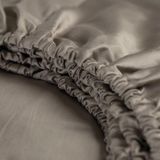 Spannbettlaken Cinderella Taupe (Satin)-80 x 200 cm